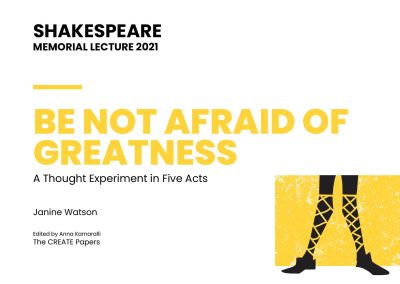 Shakespeare Memorial Lecture 2